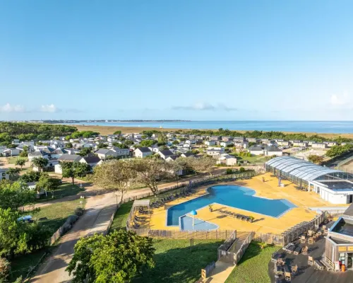 Panoramica del campeggio Roan Les Chardons Bleus de la Turballe.